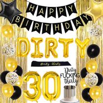 Conjunto de decorações de festa Dirty Thirty Birthday 30 Years Old Conjunto de decorações de festa Dirty Thirty Birthday 30 Years Old