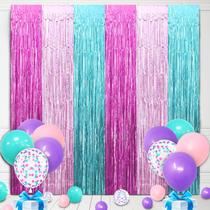Conjunto de decorações de festa Dollhouse Theme, 22 unidades com cortinas franjadas Conjunto de decorações de festa Dollhouse Theme, 22 unidades com cortinas franjadas