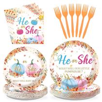 Conjunto de decorações de festa Gender Reveal, 96 unidades de abóbora grega