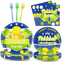 Conjunto de decorações de festa Pickleball Sport 96 unidades para 24 convidados