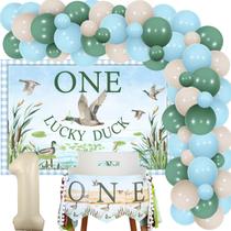 Conjunto de decorações de festa Wonmelody Duck Hunting 1st Birthday Conjunto de decorações de festa Wonmelody Duck Hunting 1st Birthday