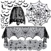 Conjunto de decorações de Halloween Toalha de mesa Tayfren Runner Bat