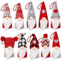 Conjunto de decorações de Natal WEMEMORN Gnome Swedish Tomte X10