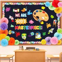 Conjunto de decorações de quadro de avisos de sala de aula Pasimy Painting Art