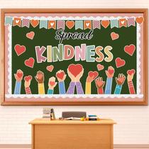 Conjunto de decorações de quadro de avisos Spread Kindness 60 unidades