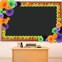 Conjunto de decorações de quadro de avisos Supervitae Halloween de 52 peças
