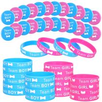Conjunto de decorações Gender Reveal, 72 peças de alfinetes e pulseiras Conjunto de decorações Gender Reveal, 72 peças de alfinetes e pulseiras