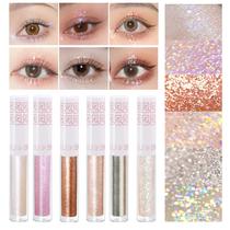 Conjunto de delineador de sombra Liquid Glitter, 6 unidades SUSIKEKI Korean Conjunto de delineador de sombra Liquid Glitter, 6 unidades SUSIKEKI Korean