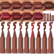 Conjunto de delineador labial MooGlamor Matte Gradient Velvet, 9 unidades