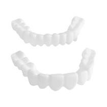 Conjunto De Dentes Ajustáveis para Adultos, 2 Peças, Aparelho Portátil Para Dentes Falsos, Melhora