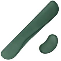 Conjunto de descanso de pulso Poualss Memory Foam 43x9x3 cm verde escuro