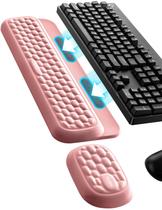 Conjunto de descanso de pulso Vaydeer com espuma viscoelástica, rosa, ergonômico