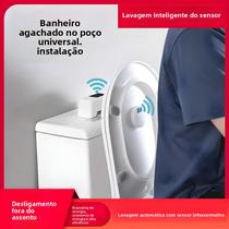 Conjunto De Descarga Automática De Vaso Sanitário Com Indução Infravermelha Inteligente, Sensor De