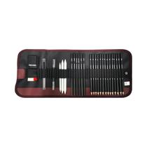 Conjunto De Desenho Portátil Com 29 Peças, Lápis De Esboço, Lápis De Carvão, Lápis De Desenho,