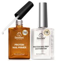 Conjunto de desidratador e primer para preparação de unhas Beetles 15 mL x 2 sem hema-free