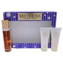 Conjunto de diamantes brancos de perfume Elizabeth Taylor 3,3 onças EDT Conjunto de diamantes brancos de perfume Elizabeth Taylor 3,3 onças EDT