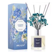 Conjunto de difusores Reed Airkeep Cashmere Vanilla 100ml com 8 palitos