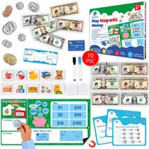 Conjunto de dinheiro magnético Simply Magic para sala de aula com 70 unidades