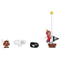Conjunto de dioramas Super Mario Cloud World com 2,5 hélices Mario