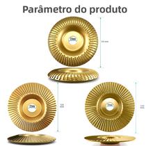 Conjunto De Disco De Escultura Em Madeira Dourada, 3 Peças Para 4 Ou 4 1/2 Rebarbadora Angular,