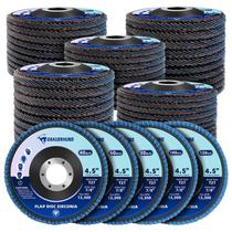 Conjunto de discos com aba Grauerhund de 4,5 polegadas 40/60/80/100/120 Grit T27