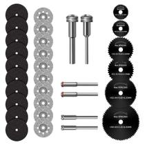 Conjunto de discos de corte para ferramenta rotativa Dremel com 3 lâminas de serra