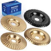 Conjunto de discos de escultura em madeira Angle Grinder BLEKOO 4PC 100mm/115mm