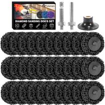 Conjunto de discos de lixamento de diamante Pukamam, 33 unidades para moedor de brocas