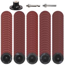 Conjunto de discos de lixar Shineboc 103 unidades de 5 cm com suporte e ferramentas elétricas