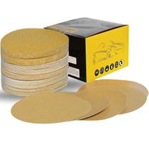 Conjunto de discos de lixar Tommp 100 PCS, autoadesivo de 6 polegadas 80-400 Grit