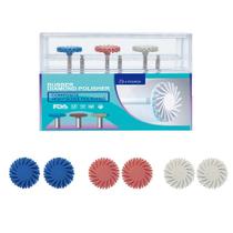 Conjunto de discos de polimento dentário Dentasop 6 unidades de resina de 3 cores Conjunto de discos de polimento dentário Dentasop 6 unidades de resina de 3 cores
