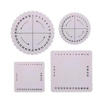 Conjunto De Discos Kumihimo Para Trançar 4 Peças Redondos E Quadrados, Placa De Trançar Cordão Para