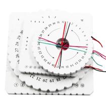 Conjunto De Discos Kumihimo Para Trançar 4 Peças Redondos E Quadrados, Placa De Trançar Cordão Para