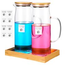 Conjunto de dispensador de detergente para roupa PYQTH 50mL de vidro (pacote com 2) Conjunto de dispensador de detergente para roupa PYQTH 50mL de vidro (pacote com 2)