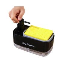 Conjunto De Dispensador De Sabão Para Louça Com Suporte Para Esponja E Bomba De Detergente Para Conjunto De Dispensador De Sabão Para Louça Com Suporte Para Esponja E Bomba De Detergente Para