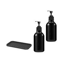 Conjunto De Dispensador De Sabonete Para Banheiro De 500ml, Frasco À Prova d'Água Para Shampoo, Gel Conjunto De Dispensador De Sabonete Para Banheiro De 500ml, Frasco À Prova d'Água Para Shampoo, Gel
