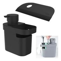 Conjunto de Dispenser De Detergente E Esponja Organizador com Rodinho De Pia