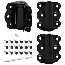 Conjunto de Dobradiças com Mola para Porta Tela NUK3Y 2,75" Preto Conjunto de Dobradiças com Mola para Porta Tela NUK3Y 2,75" Preto