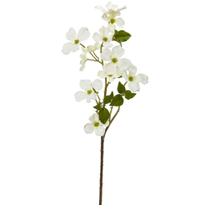 Conjunto de Dogwood quase natural com flores artificiais de 12 x 66 cm