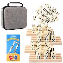 Conjunto de dominós Doreimi Double 6 dominós para adultos com 4 prateleiras