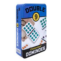 Conjunto de dominós Front Porch Classics Double 9 Colored Dot