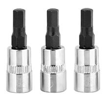 Conjunto de drivers Hex Bit Socket/Allen de 5 mm (unidade 1/4, pacote com 3) Conjunto de drivers Hex Bit Socket/Allen de 5 mm (unidade 1/4, pacote com 3)