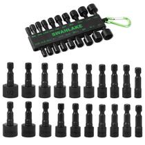 Conjunto de drivers Power Nut SWANLAKE 20PCS para furadeira de impacto de 1/4”