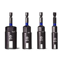 Conjunto de drivers Wing Nut Facoow, 4 peças, broca de soquete Power Wing Nut