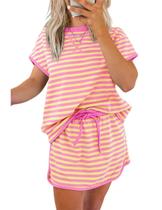 Conjunto de duas peças Ecosunny de skort casual para ficar em casa Conjunto de duas peças Ecosunny de skort casual para ficar em casa