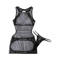 Conjunto De Duas Peças Sexy Com Saia De Malha Respirável Sem Costas E Recortes Vazados, Leve 2025 Conjunto De Duas Peças Sexy Com Saia De Malha Respirável Sem Costas E Recortes Vazados, Leve 2025
