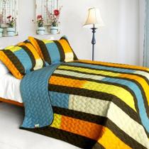 Conjunto de edredões Blancho Bedding Colorful Bridge 3 peças Full/Queen