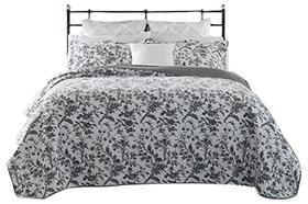Conjunto de edredões duplos Laura Ashley 173x224 cm, algodão macio, 2 peças Conjunto de edredões duplos Laura Ashley 173x224 cm, algodão macio, 2 peças