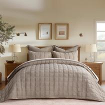 Conjunto de edredões EVERGRACE Luxurious Velvet Queen com 2 capas de trufa