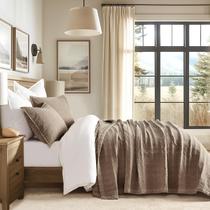 Conjunto de edredões EVERGRACEHOME Stonewashed Cotton Queen com 2 capas